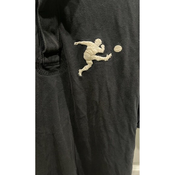 Ralph Lauren Rugby Big Kicker Short Sleeve Black Polo Shirt  #11 Size XXL VTG - Picture 2 of 7